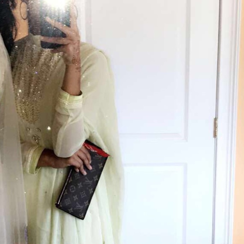 New Indian 3-Piece Outfit W/ Beads & Pearl Detail